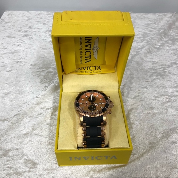 Invicta 80141 Sea Spider Men's Watch Quartz Stainless Steel  rose gold black - Picture 4 of 16